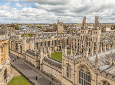Image of old university buildings