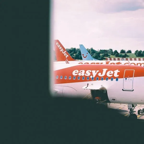 Modern easyjet airplane
