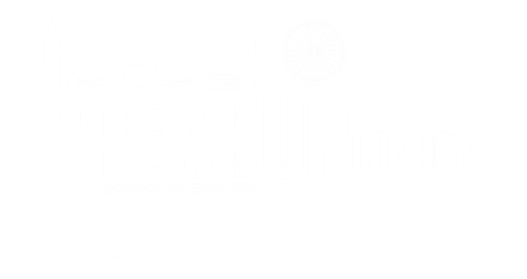 white version of the speak up london logo